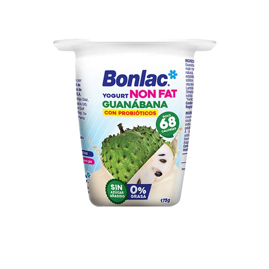 YOGURT NON FAT GUANABANA 175 GR BONLAC