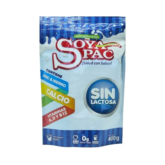 BEBIDA DE SOYA DESLACTOSADA 400 GR SOYA PAC