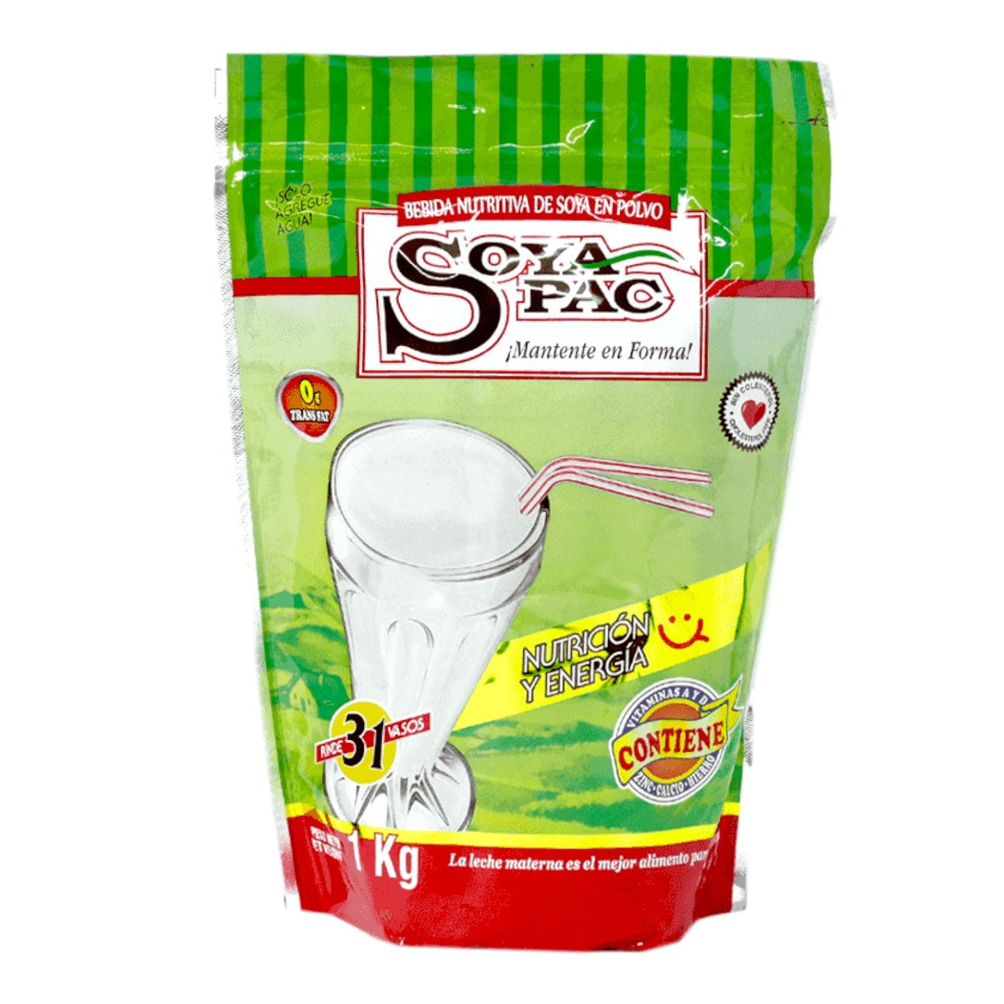 BEBIDA DE SOYA POLVO 1 KG SOYA PAC