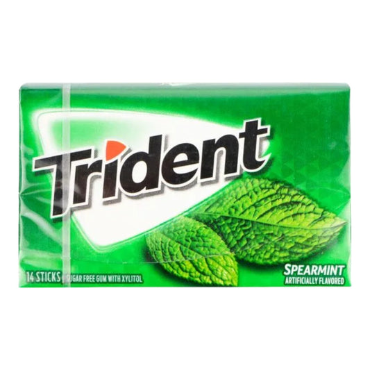 CHICLE SPEARMINT 14 UN TRIDENT