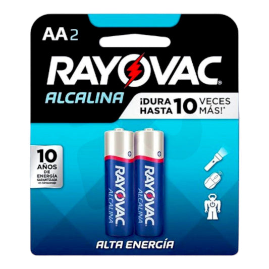 BATERIA ALCALINA AA2   2PACK RAY-O-VAC