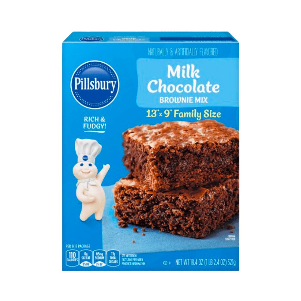MILK CHOCOLATE BROWNIE MIX 521 GR PILLSBURY