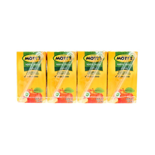 4PK JUGO DE MANZANA 4.23oz MOTT'S