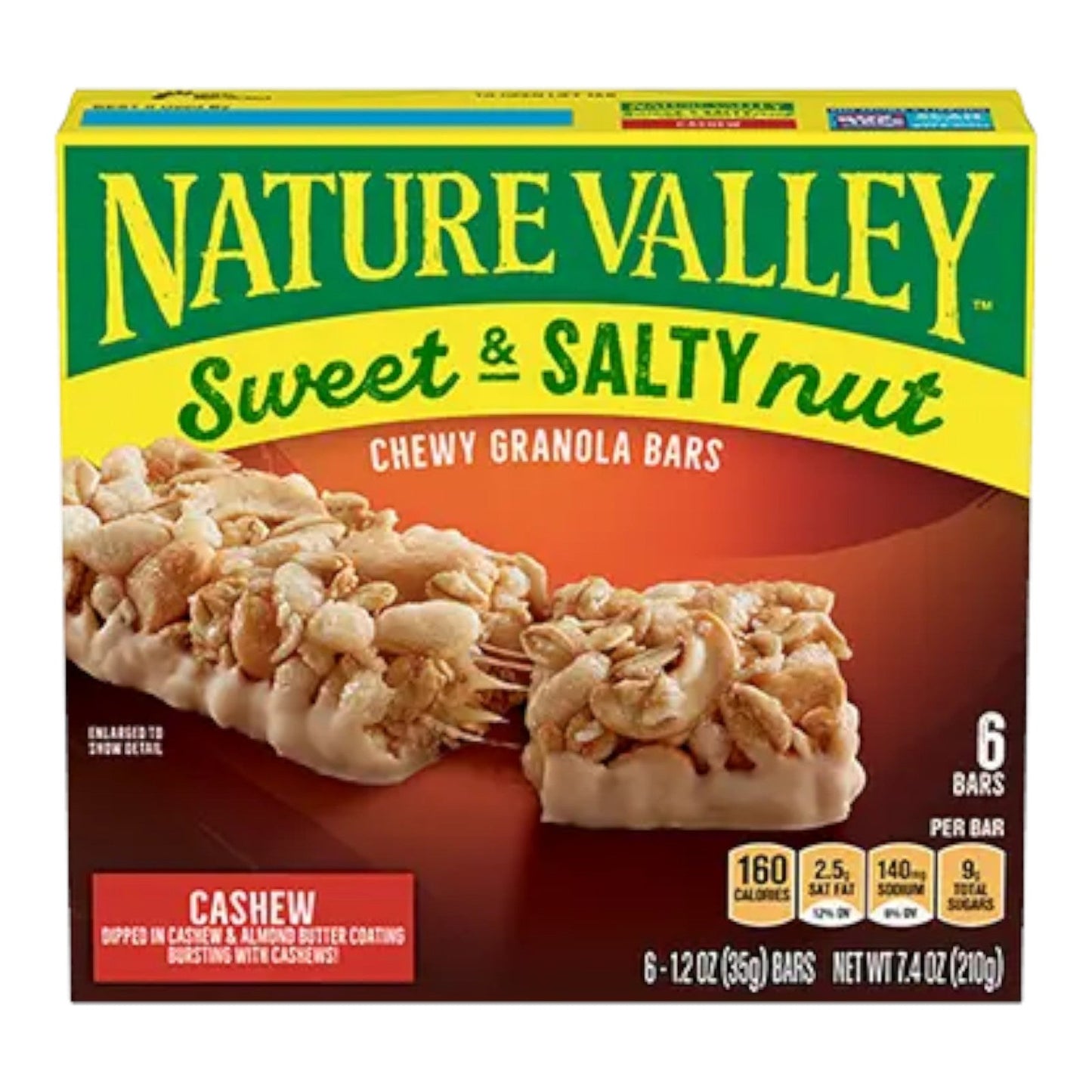 BARRA GRANOLA SWEET & SALTY NUT CASHEW 210 GR NATURE VALLEY