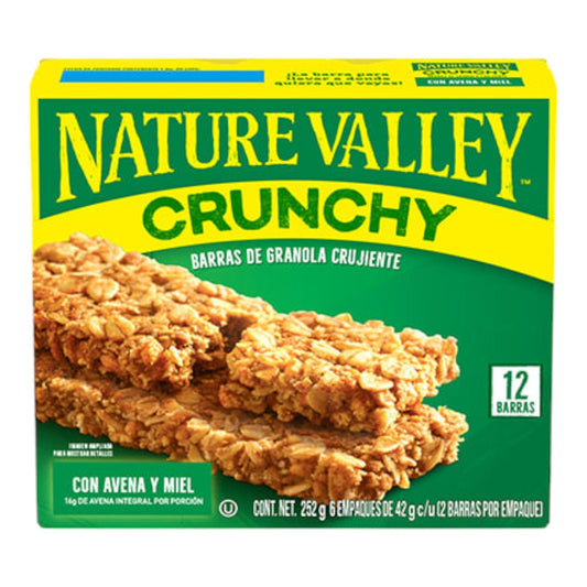 BARRA GRANOLA AVENA MIEL 253 GR NATURE VALLEY