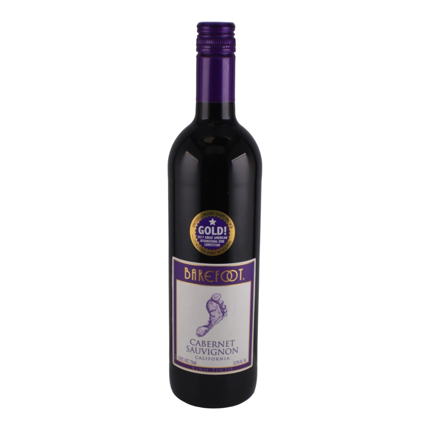 VINO CABERNET SAUVIGNON 750 ML BAREFOOT