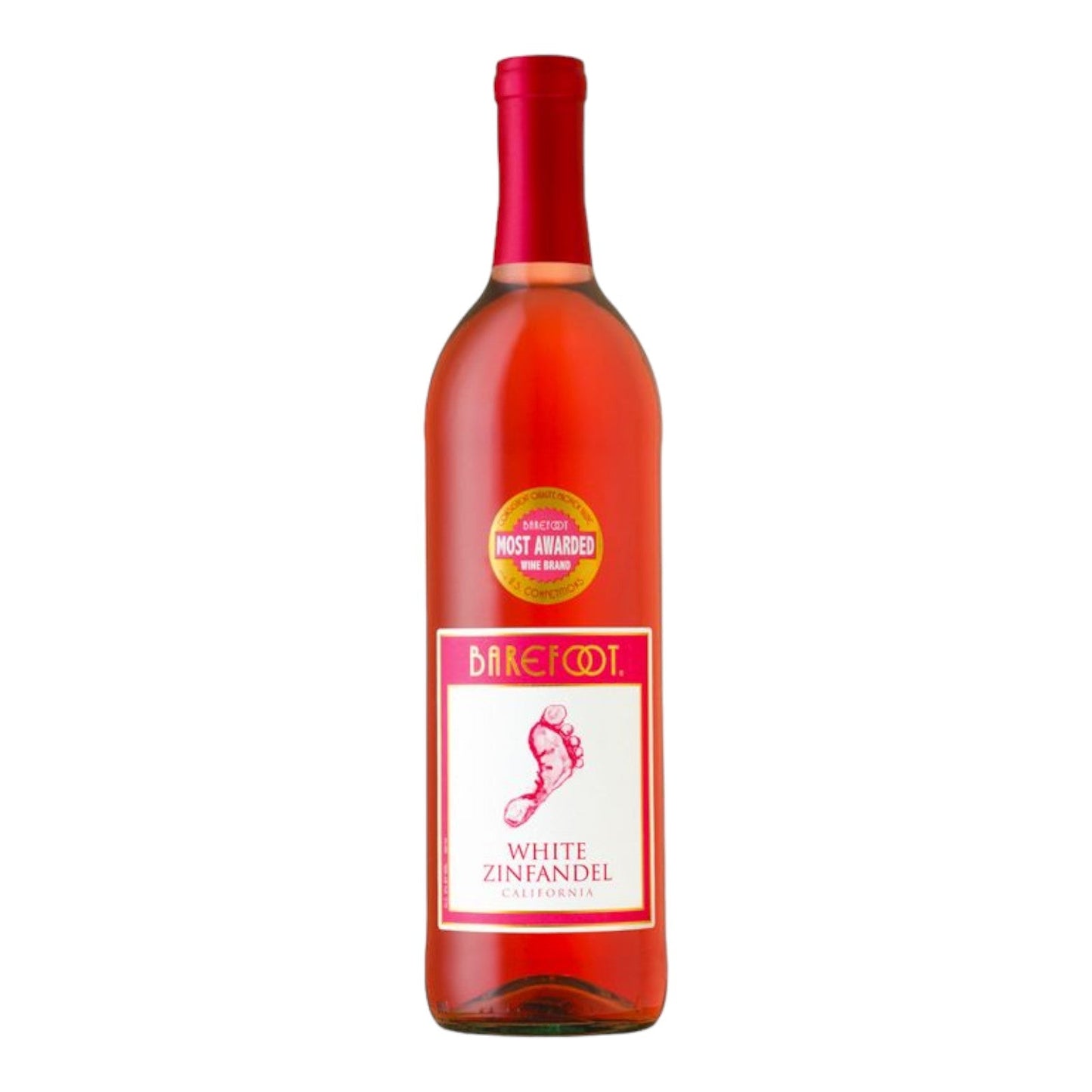 VINO WHITE ZINFANDEL ROSE 750 ML BAREFOOT