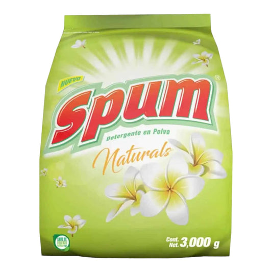 DETERGENTE EN POLVO SPUM NATURALS 3 KG SPUM