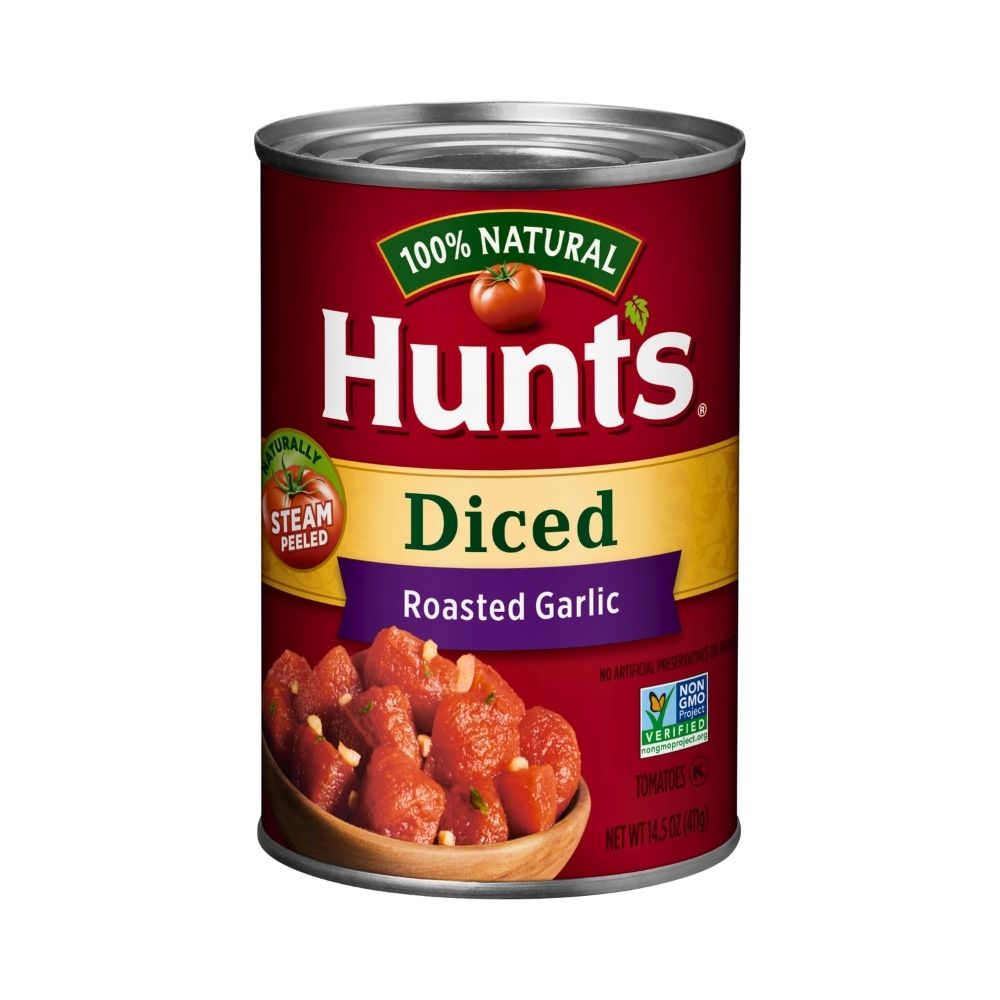 TOMATES CUADRADO AJO ASADO 14.5 OZ HUNT'S