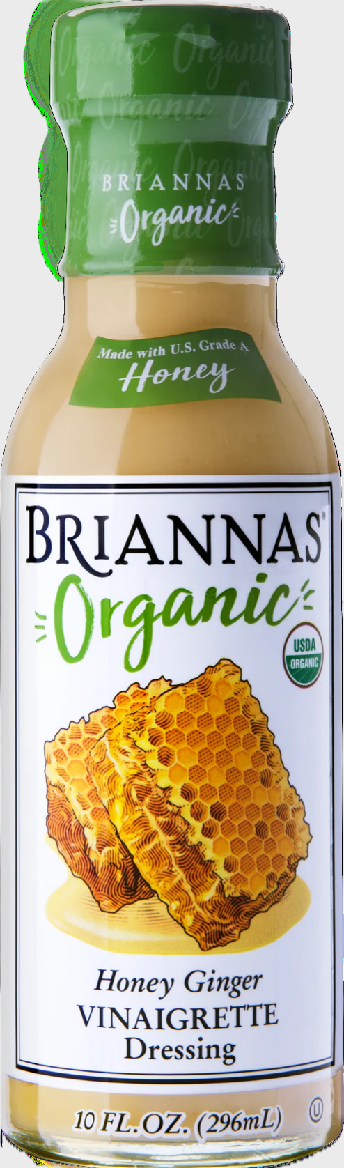 ORGANIC HONEY GINGER VINAIGRETTE 10oz BRIANNAS HOME STYLE
