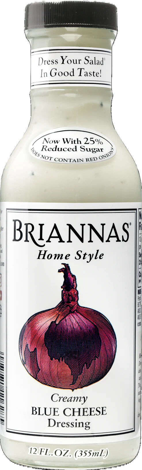CREAMY BLUE CHEESE DRESSING 12oz BRIANNAS HOME STYLE