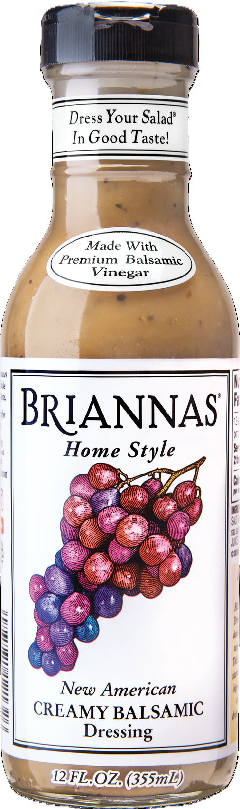 CREAMY BALSAMIC DRESSING 12oz BRIANNAS HOME STYLE