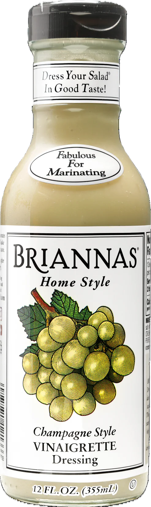 CHAMPAGNE VINAIGRETTE 12oz BRIANNAS HOME STYLE