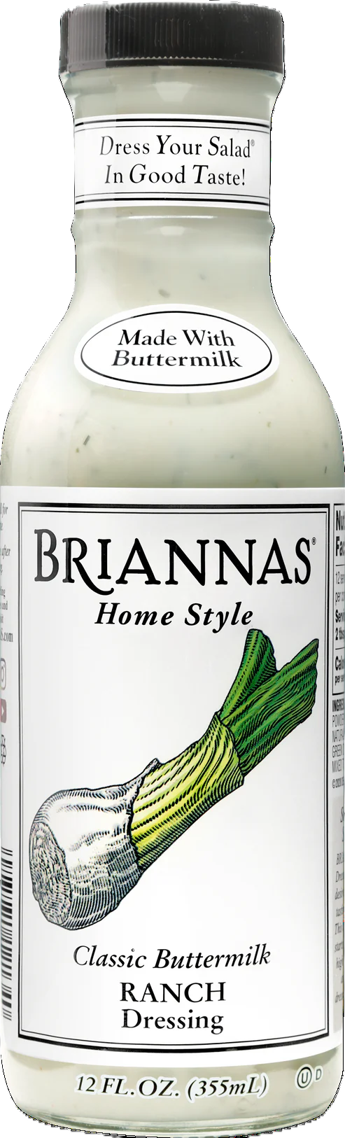 CLASSIC BUTTERMILK RANCH DRESSING 12oz BRIANNAS HOME STYLE