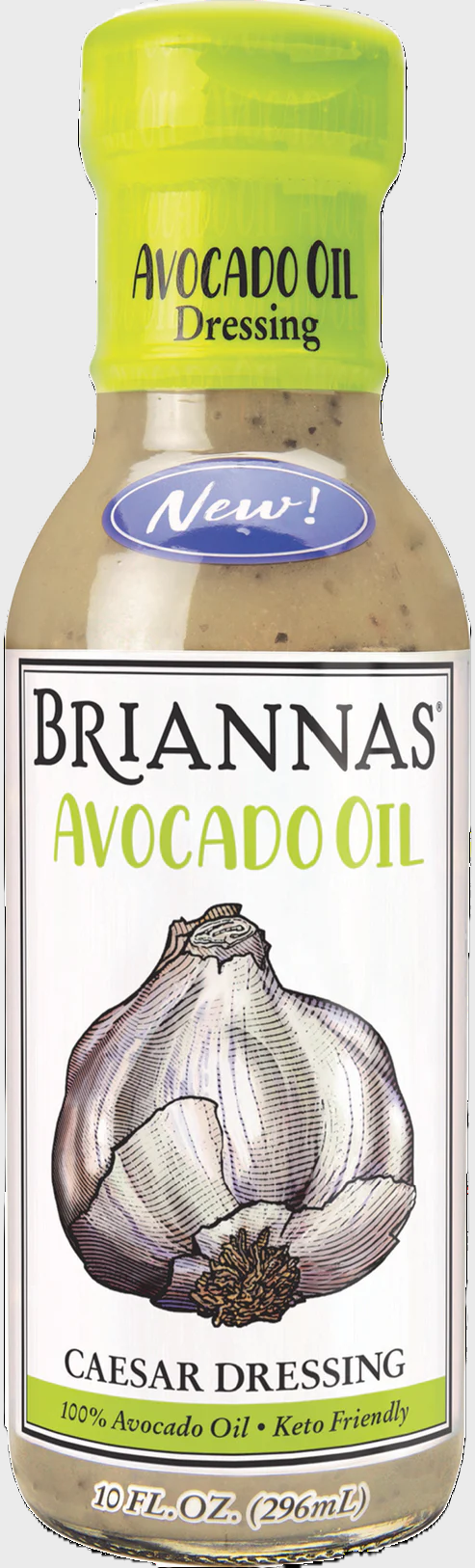 AVOCADO OIL CAESAR DRESSING 10oz BRIANNAS HOME STYLE