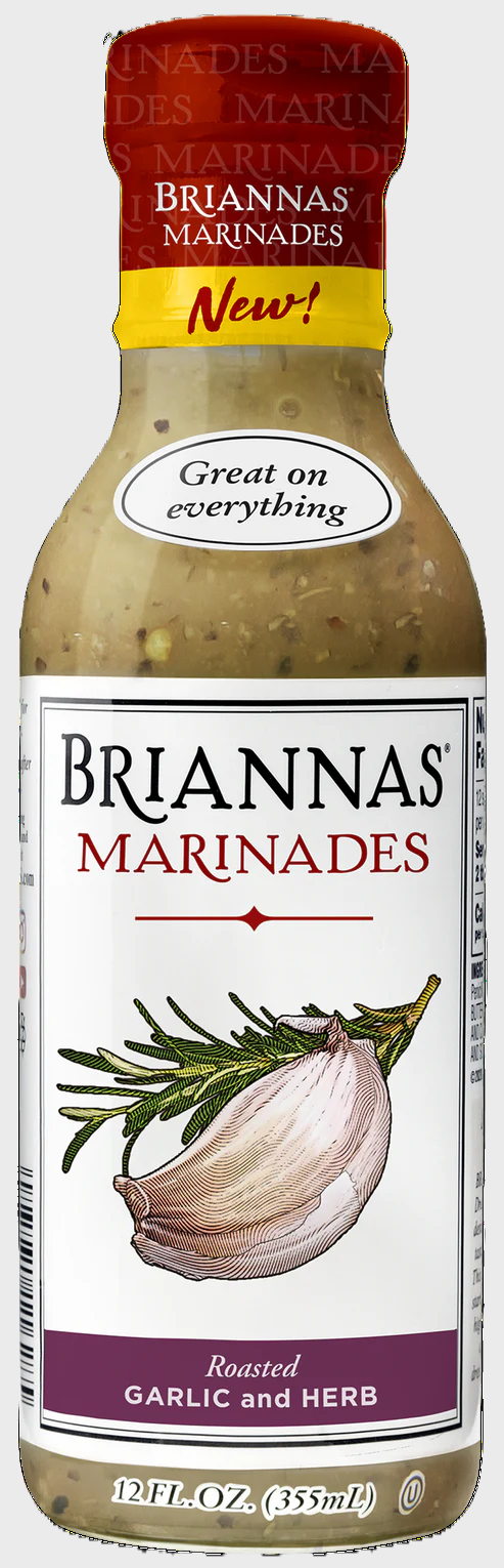 ROASTED GARLIC AND HERB DRESSING 12oz BRIANAS HOME STYLE