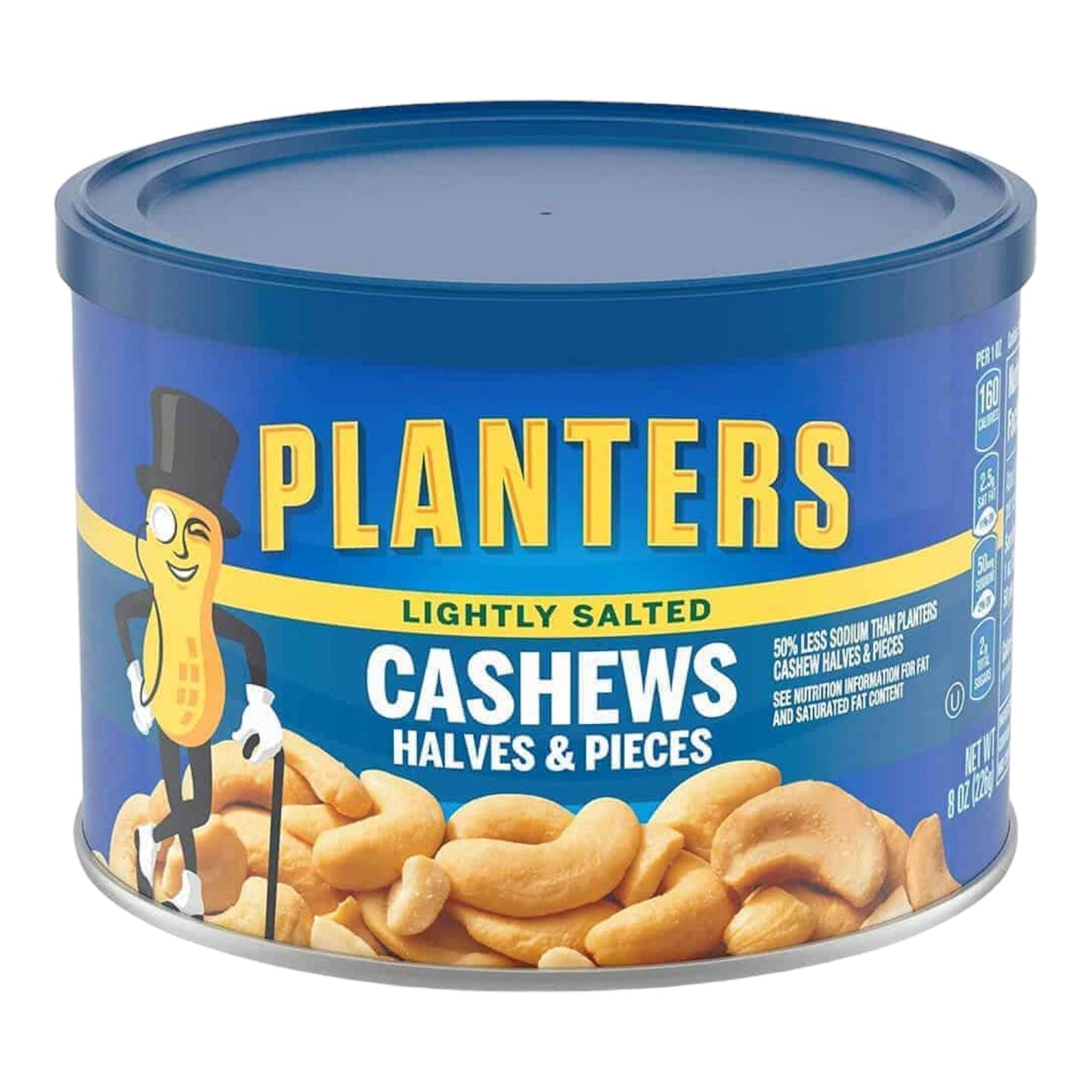 CASHEWS LIGHTLY SALTED 8 OZ PLANTERS