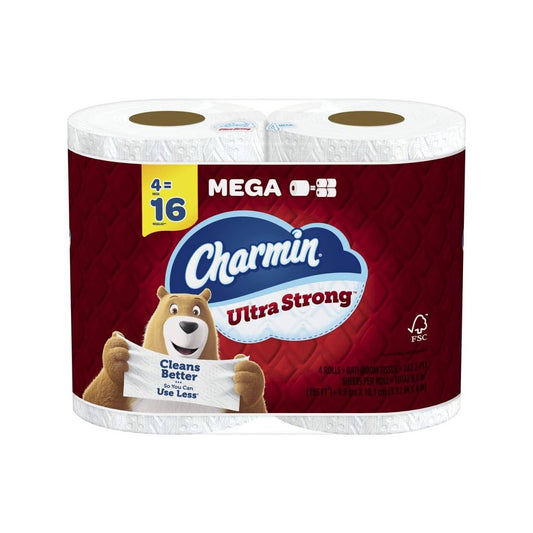 PAPEL HIGIENICO ULTRA STRONG 4 ROLLOS CHARMIN