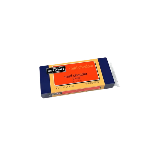 CHEESE MILD CHEDDAR 8 OZ AMERICAN HERITAGE