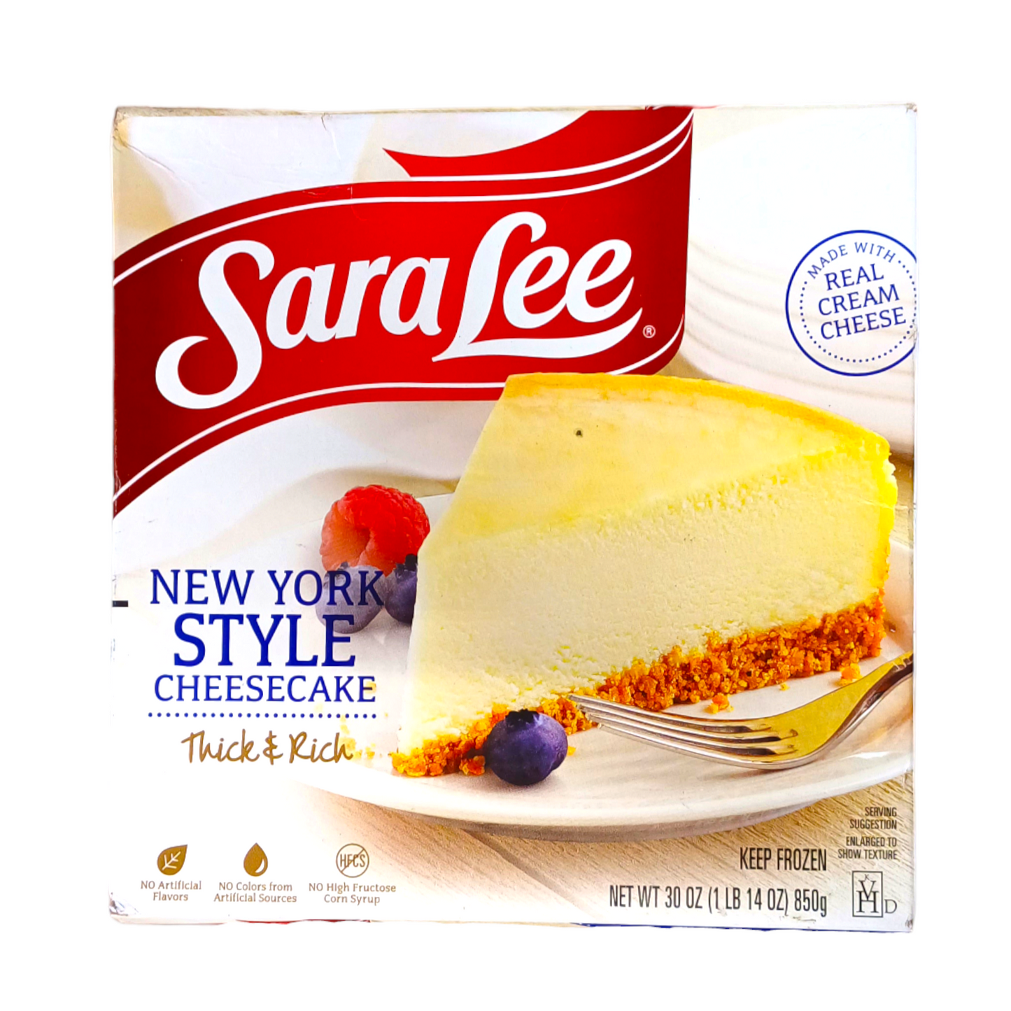 NEW YORK STYLE CHEESECAKE 30 OZ SARA LEE