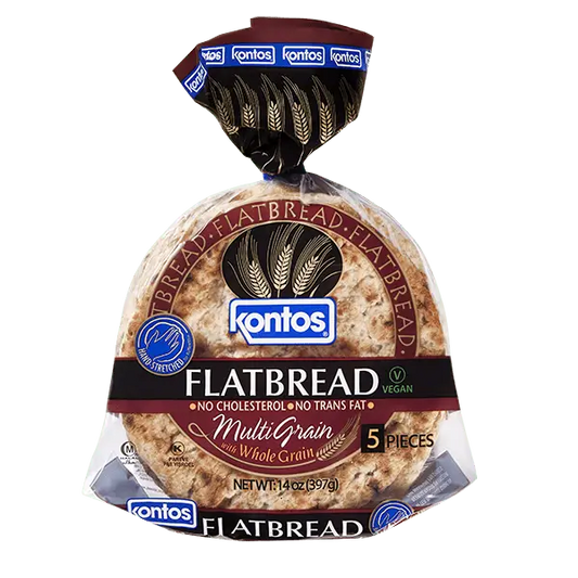 MULTI GRAIN FLATBREAD 14 OZ KONTOS