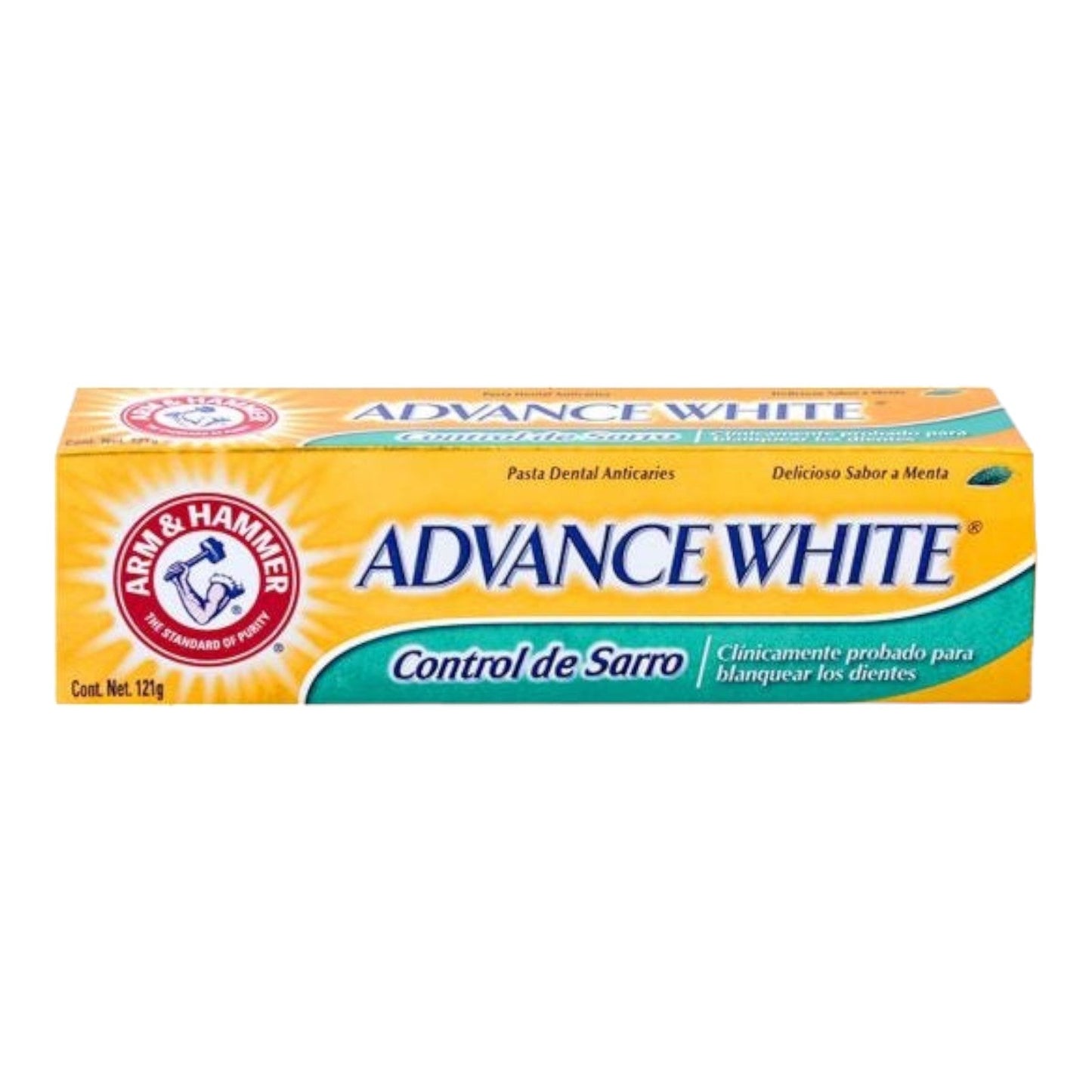 PASTA DENTAL ADVANCE WHITE ANTISARRO 121 GR ARM & HAMMER