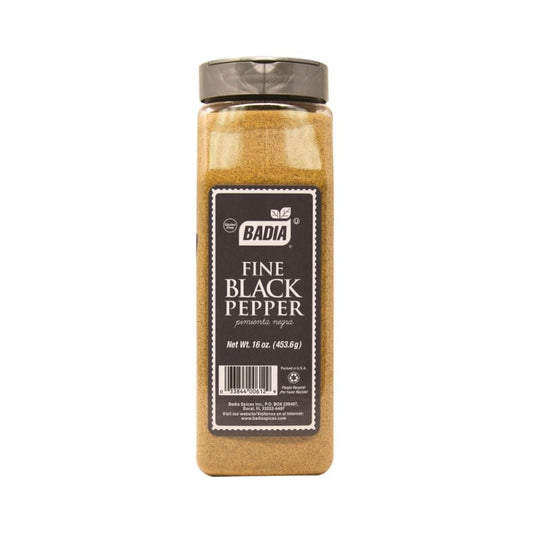 PIMIENTA NEGRA FINA 16 OZ BADIA