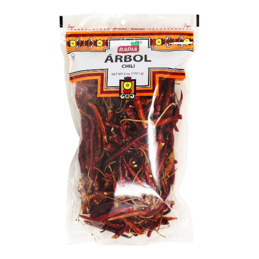 CHILI ARBOL DESHIDRATADA 6 OZ BADIA