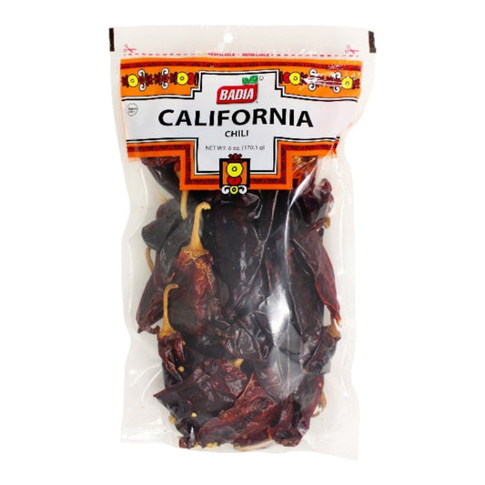 CHILI CALIFORNIA DESHIDRATADAS 6 OZ BADIA