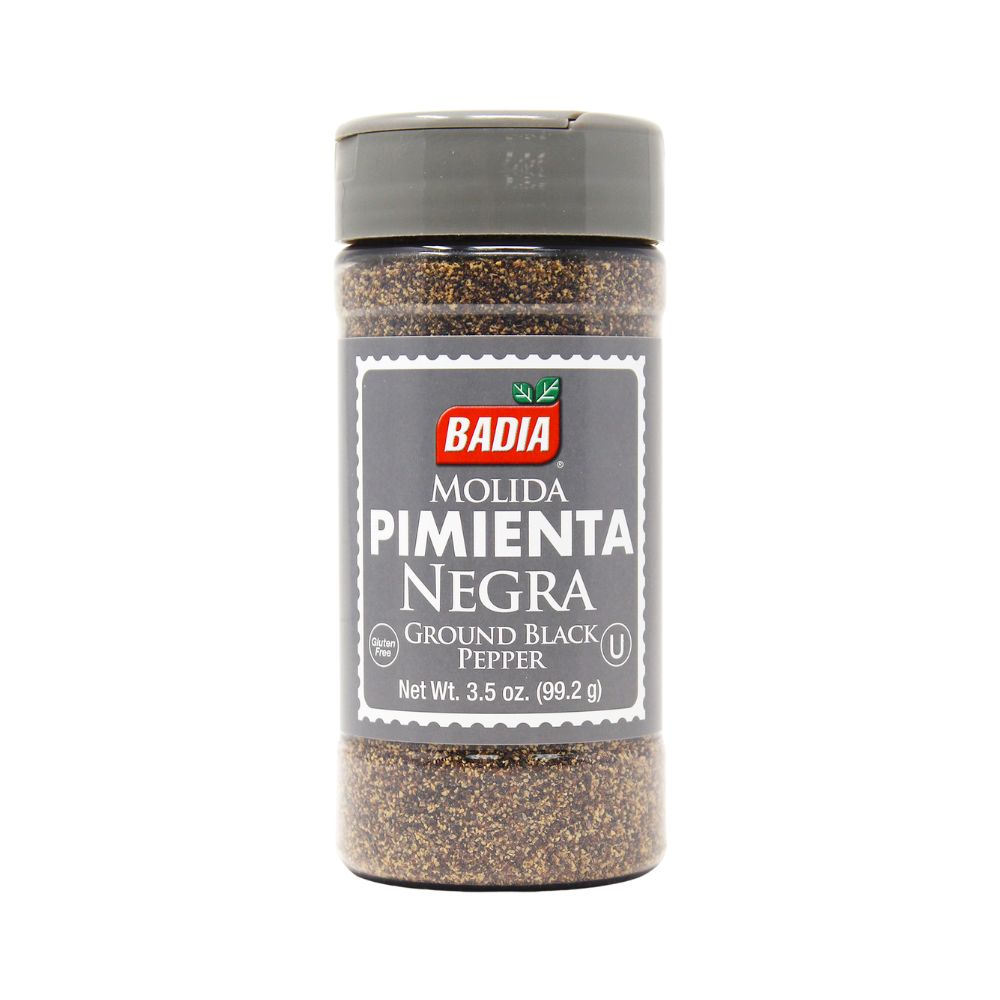 PIMIENTA NEGRA MOLIDA 3.5 OZ BADIA