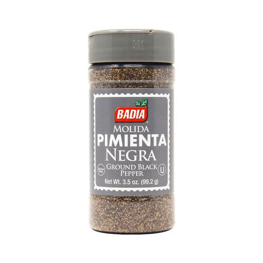 PIMIENTA NEGRA MOLIDA 3.5 OZ BADIA