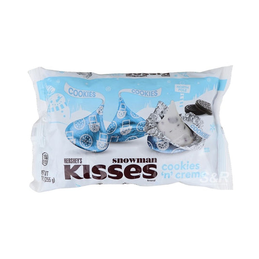 SNOWMAN KISSES COOKIES&CREME 9 OZ HERSHEY'S