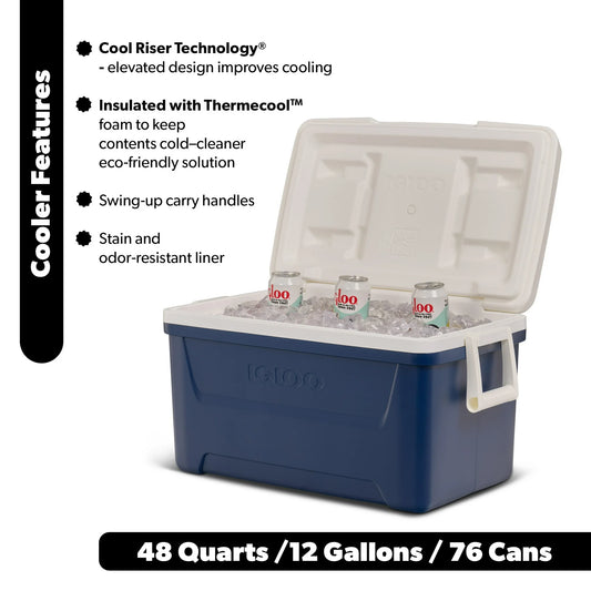 COOLER 48QT LAGUNA MAJESTIC BLUE IGLOO