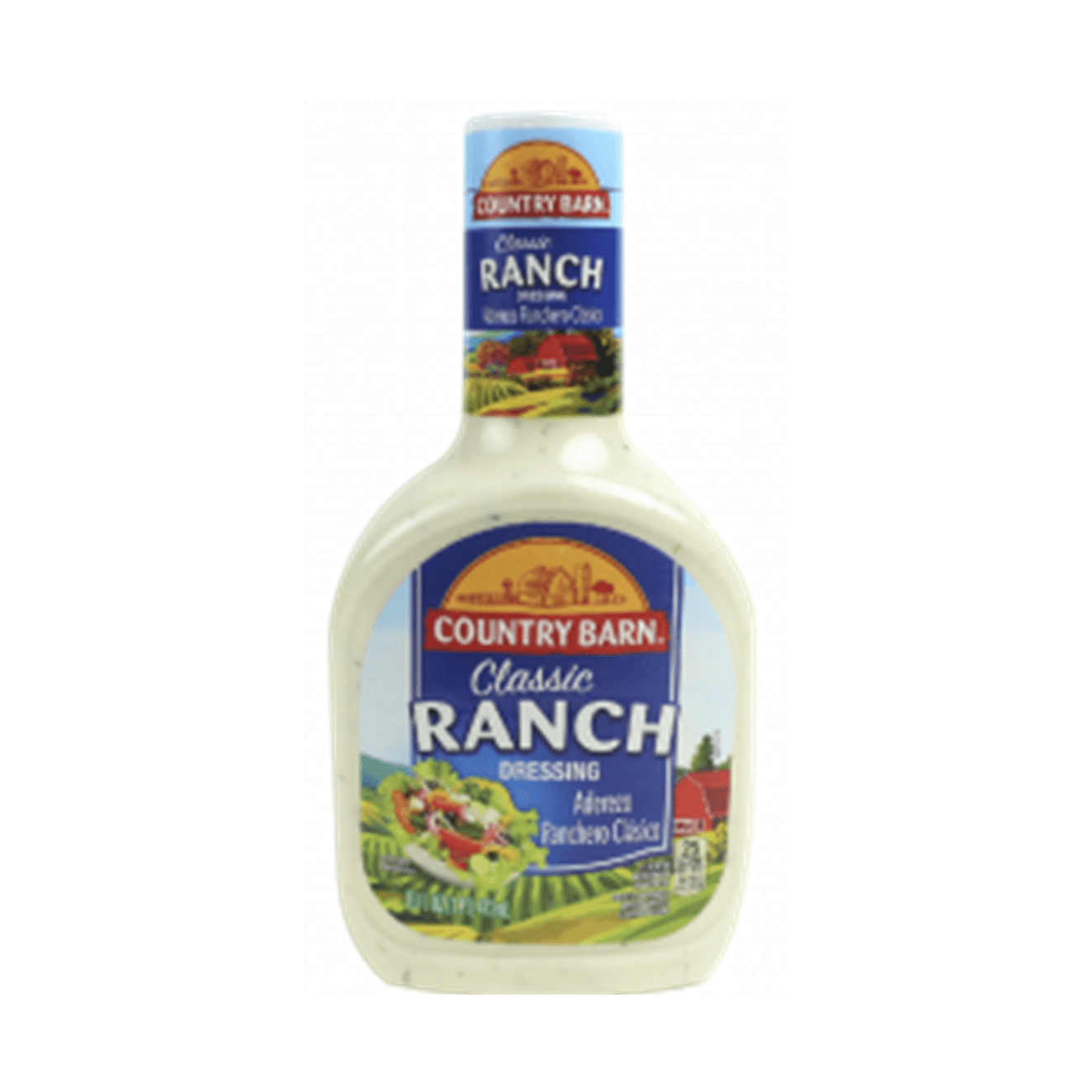ADEREZO PARA ENSALADA RANCH 16 OZ COUNTRY BARN