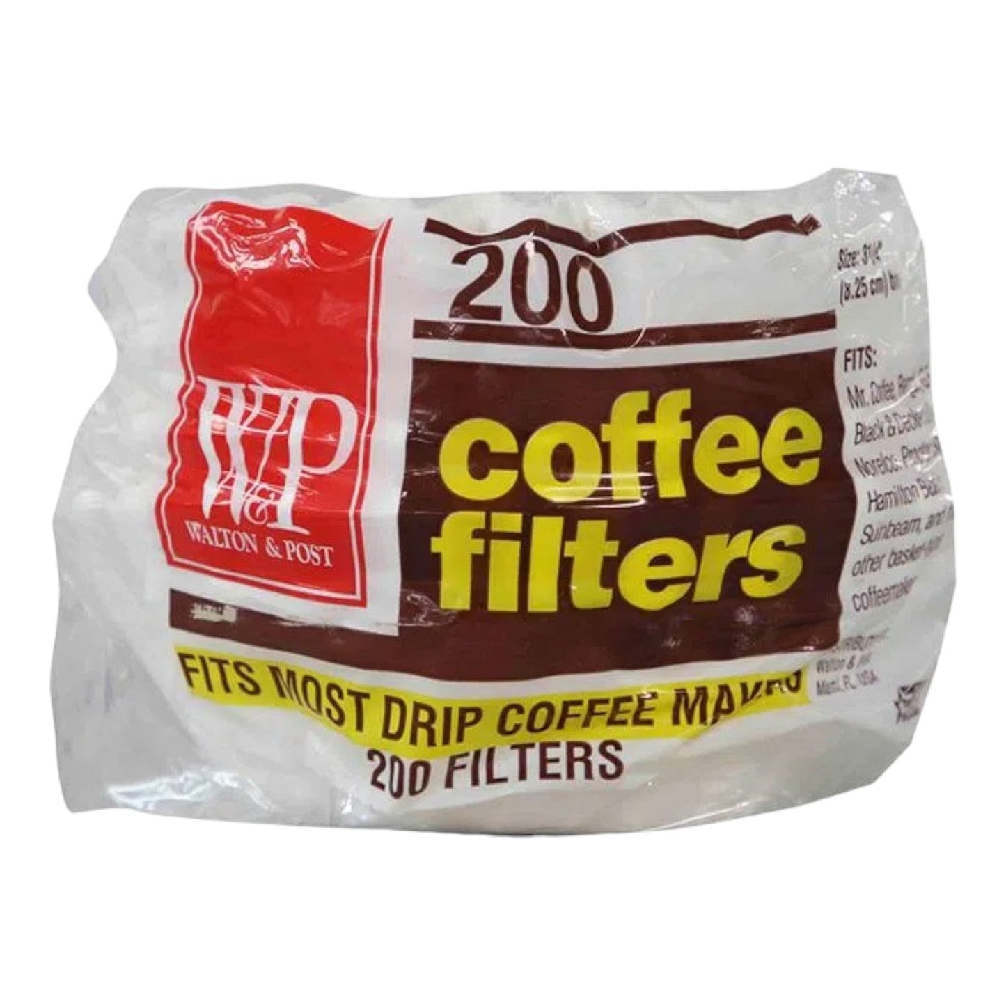 FILTRO PARA CAFE 200 UN WALTON & POST W&P