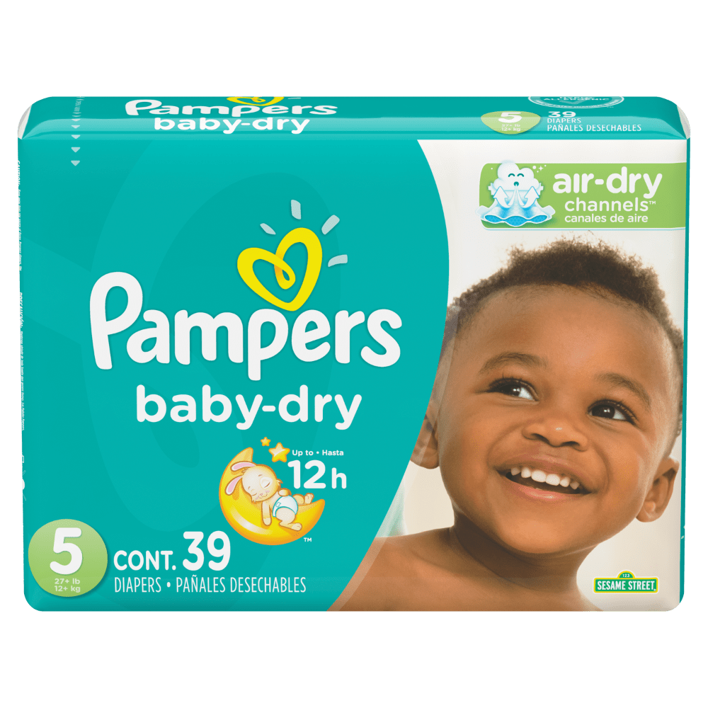PANAL DESECHABLE BABBY DRY S5 39UN PAMPERS