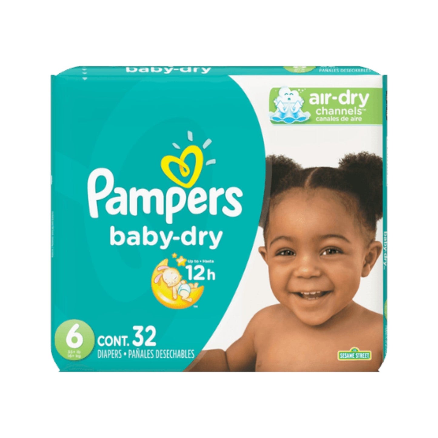 PANAL DESECHABLE BABY DRY E6 32 UN PAMPERS