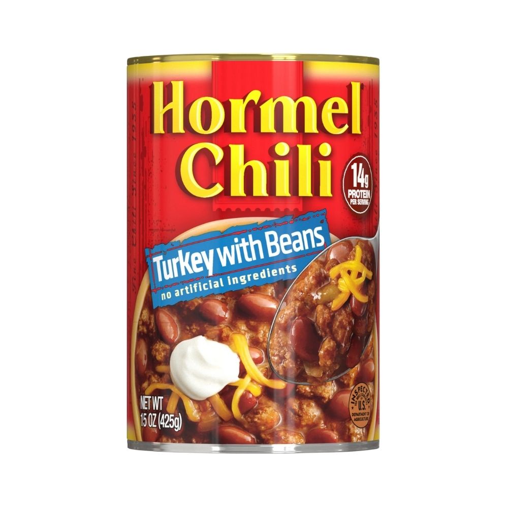 TURKEY CHILI WITH BEANS 15 OZ HORMEL