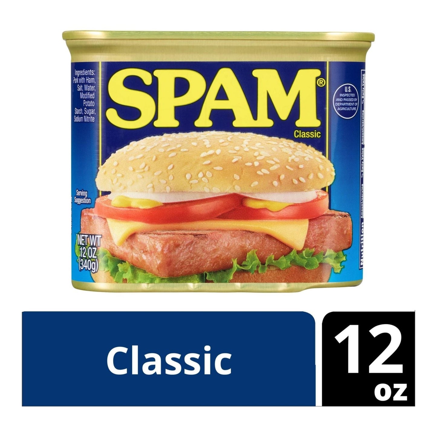 SPAM LUNCHEON MEAT 12 OZ SPAM