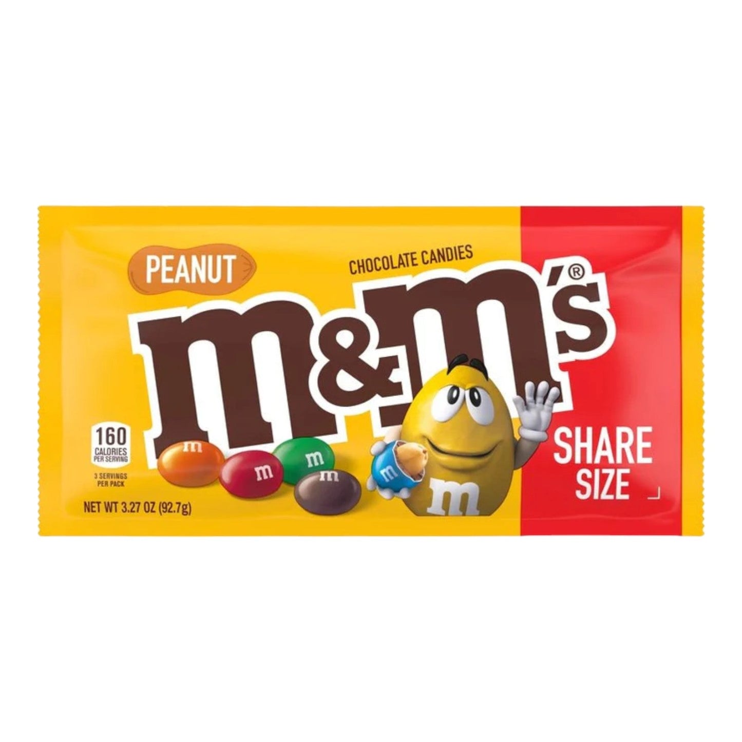 CHOCOLATE M&MS PEANUT SHARE SIZE 3.27 OZ M&M