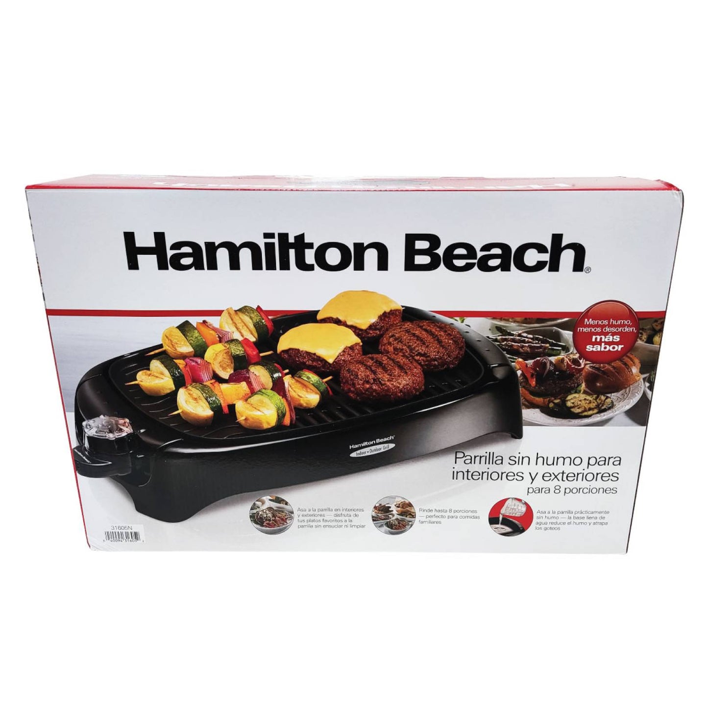 GRILL ELECTICO #31605A HAMILTON BEACH