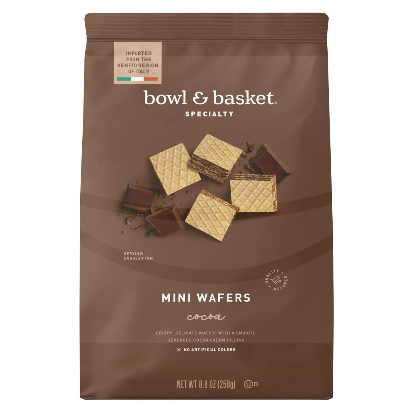 GALLETA MINI WAFF.COCOA 8.8Oz BOWL & BASKET