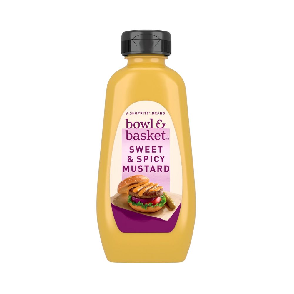 SWEET SPICY MUSTARD 12 OZ BOWL & BASKET
