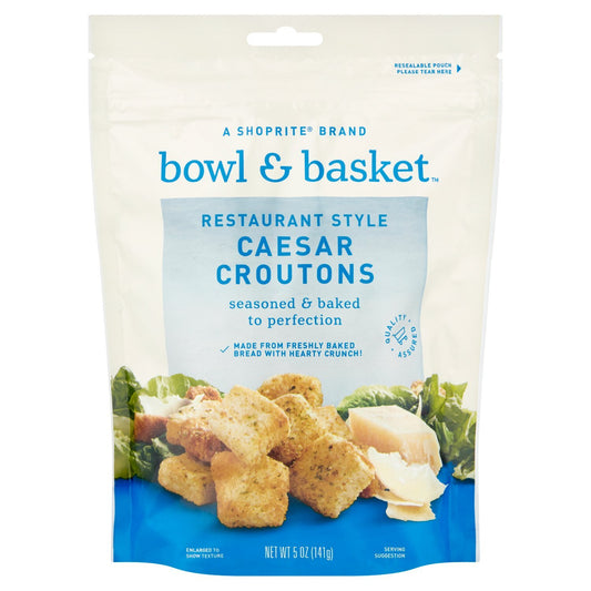 CAESAR CROUTONS 5 OZ BOWL & BASKET