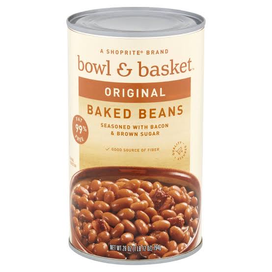 ORIG.BAKED BEANS BACON&BROWN SUGAR 28oz - BOWL & BASKET