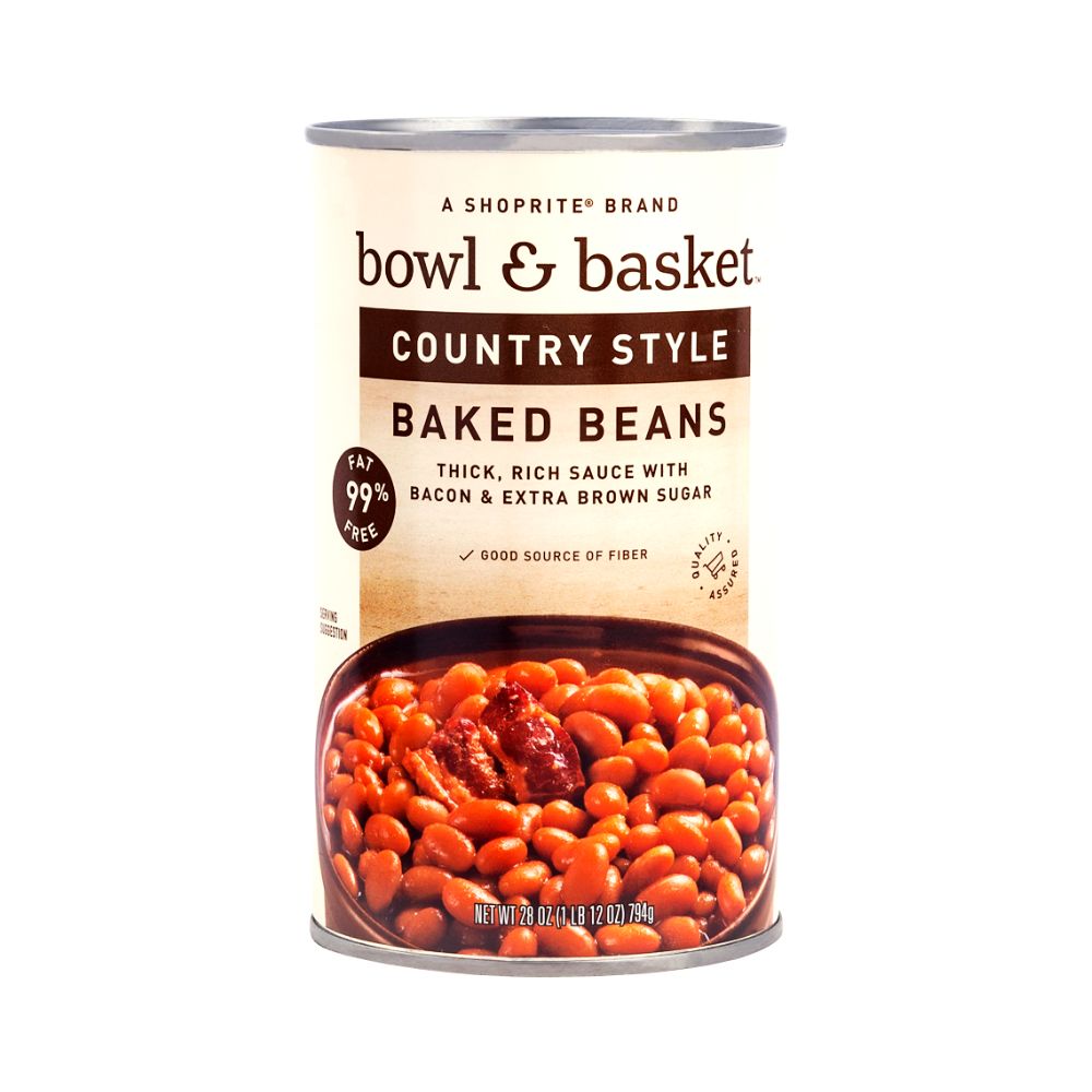 FRIJOLES AL HORNO LATA 28 OZ BOWL & BASKET