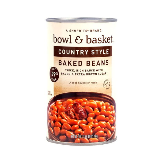 FRIJOLES AL HORNO LATA 28 OZ BOWL & BASKET