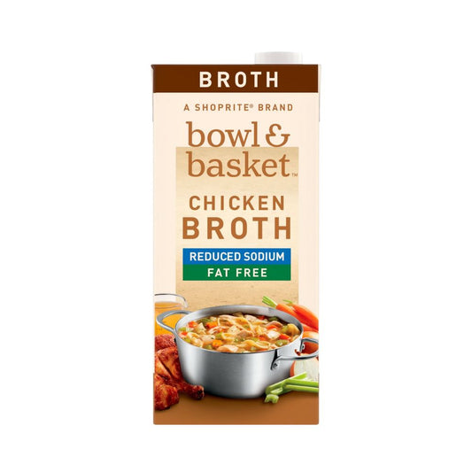 CHICKEN BROTH RED.SODIUM FAT FREE 32 OZ BOWL AND BASKET