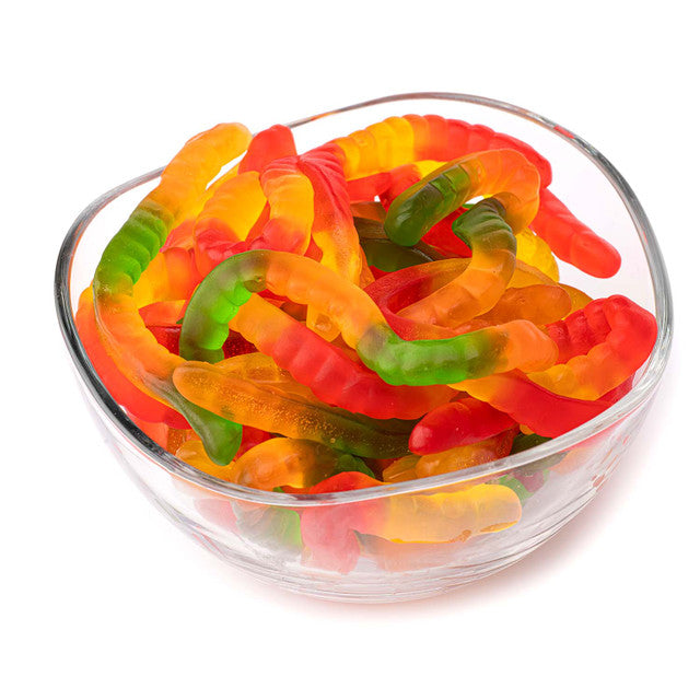 GUMMY WORMS GF 7oz BOWL & BASKET
