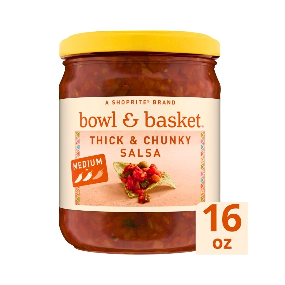 MEDIUM THICK SALSA 16 OZ BOWL & BASKET